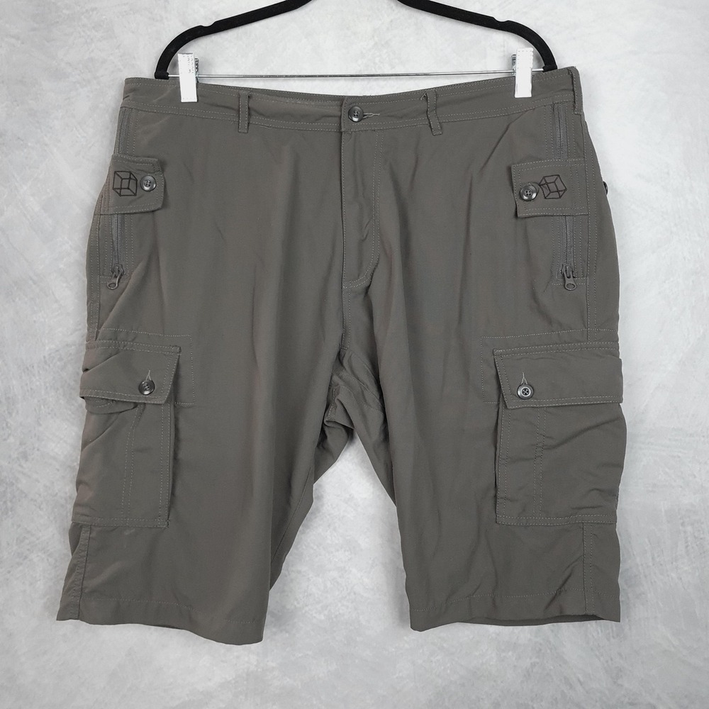 Clothing Arts Shorts Mens 38 Gray Nylon P Cubed Pick Pocket Proof Travel Cargo